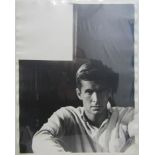 Large black and white photograph of Anthony Perkins from the film Psycho 1960