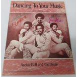 Collection of signed music sheets Archie Bell and The Drells Dancing To Your Music fully signed, I