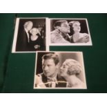 Three Joel McCrea signed photographs one with his wife Frances Dee (3)