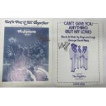 Russell Thompkins three signed Stylistics signed music sheets Let?s Put It All Together, Can?t