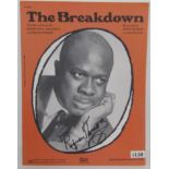 Three pieces of original sheet music signed by Rufus Thomas (3)