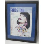 Jessie J - original signed sheet music - Price Tag, framed and mounted. 30cms x 22cms
