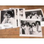 Eighteen black and white photographs of Michael Jackson and various Jackson family members (18)