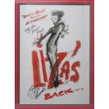 Liza?s Back concert poster signed by David Gest and Liza Minnelli framed and mounted 58cms x 40cms