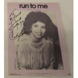 Five Candi Staton signed music sheets Mr and Mrs Untrue, Nights On Broadway, Lovin You Lovin Me, Run