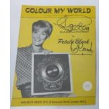 Petula Clark eight signed music sheets for Who Am I, Lamore E Il Vento, I Know A Place, Colour My