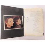 Script for 1970 film Tell Me That You Love Me, Junie Moon with Liza Minnelli
