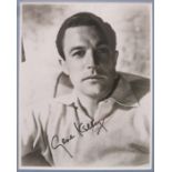 Gene Kelly - signed black and white photograph, framed and glazed. 24.5cms x 20cms
