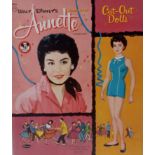 Annette Mouseketeer Walt Disney Cut Out Dolls 1958 Published by Whitman