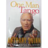 One Man Tango by Anthony Quinn signed on inside Tony Q with dedication