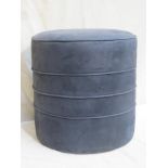 Set of six modern upholstered pouffes