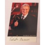 Three Patrick MacNee photographs signed two Gene Autry, Pee Wee One Gwen Verdon, One Penny