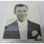 Little Miss Broadway promotional photograph signed ?To David with my best wishes George Murphy? 25.