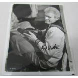 Red Buttons signed black and white photograph 24cms x 19cms