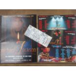 Michael Jackson 30th Anniversary Concert programme signed by David Gest with unused Concert Ticket