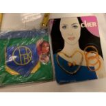 Cher Fashion Jewellery in original packing by Margo Corps 1976 with Cher Tote Bags by Samet &