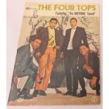Four Tops signed music book Meet The Four Tops
