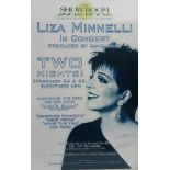 Two Liza Minnelli Christmas Spectacular NYC Promo Posters, One Turning Stone Casino Concert