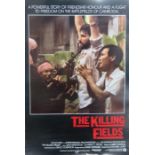Four The Killing Fields 1984 Warner Bros film posters, two signed Haing S Ngor. 102cms x 64.5cms