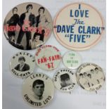 A collection of eight original 60?s Dave Clark Five badges (8)