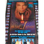 Michael Jackson 30th Anniversary Concert Poster signed with Concert Programme comp ticket 7th