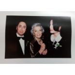 OK! Magazine two photographs David Gest, Michael Jackson & Lauren Bacall of at the wedding of Liza