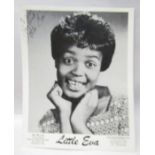 Little Eva signed black and white publicity photograph signed To Terry My Best Little Eva, Cape