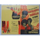 Three Copacabana Promo Cards Frankie Avalon, Bobby Rydell and Martha Reeves and The Vandellas (3)