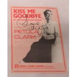 Petula Clark eight signed music sheets for Look At Mine, American Boys, The Other Man?s Grass, Don?t