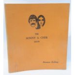Sonny & Cher Show script binder with name on bottom Norman Salling 1971