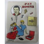 Pat Boone Wallet, Pat Boone Badges, Pat Boone Necklace, Pat Boone Diary, Pat Boone Record Holder