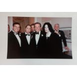 OK! Magazine picture of Michael Jackson with Robert Wagner and David Gest at the wedding of Liza