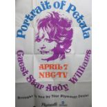 Portrait Of Petula - NBC-TV April 7th 1969 promotional poster, also features Andy Williams. 127cms x