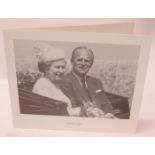 1989 Christmas Card from The Queen & Prince Philip signed Elizabeth R & Philip