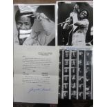 Al Green Photographs Three with large format negatives and two contact sheets Midnight Special 9/