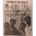 The Four Tops Keeper of The Castle sheet music fully signed