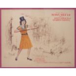 Janet Gaynor signed Sunny Side Up Front Of House Print 27.5cms x 35cms