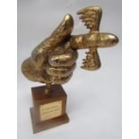 A Flying Fickle Finger of Fate Award from Rowan & Martins Laugh In (NBC 1967-1973) 9? tall at George