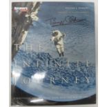 Buzz Aldrin The Infinite Journey book signed with dedication to Liza and David Lois & Buzz Aldrin
