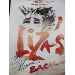 34 Water damaged Liza?s Back Concert posters all signed by Liza Minnelli (34)