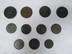 Parcel of mainly 19th century penny and half penny tokens