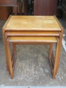 G-Plan mid 20th century teak nest of three tables