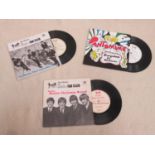 Three Official Beatles Fan Club 45rpm Christmas singles with sleeves
