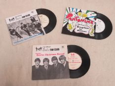 Three Official Beatles Fan Club 45rpm Christmas singles with sleeves
