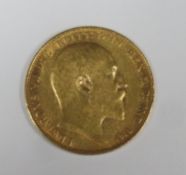 King Edward VII 1907 gold full sovereign