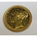 Queen Victoria 1878 gold full sovereign