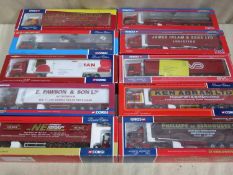 Parcel of 10 boxed Corgi heavy haulage long wheel base articulated vehicles, various liveries