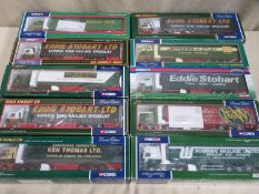 Parcel of 10 boxed Corgi heavy haulage long wheel base articulated vehicles, various liveries