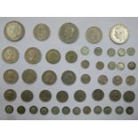 Parcel of early to mid 20th century silver coinage, various monarchs including King George V, King