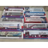 Parcel of 10 boxed Corgi heavy haulage long wheel base articulated vehicles, various liveries